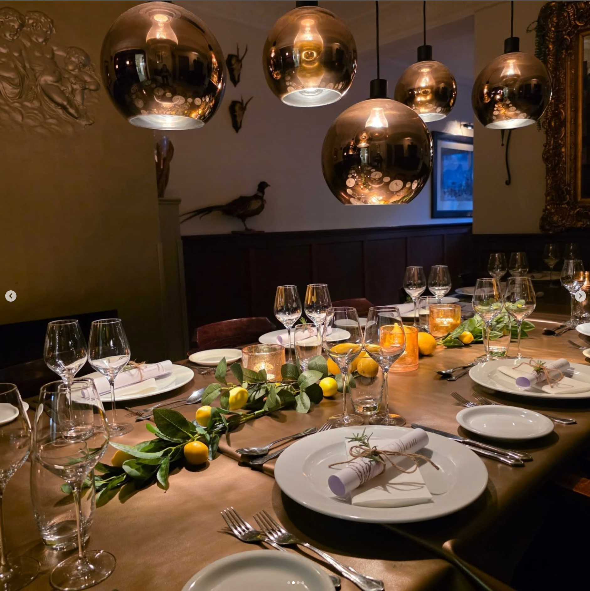 Gedekte tafel bij De Wijcker Kookclub